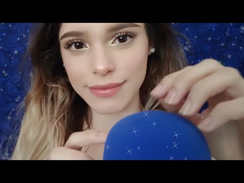 ASMR | Trigger Words (English & Spanish) while Mic Scratching 🤤