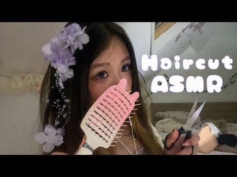 ASMR unprofessional chaotic haircut roleplay | personal attention 