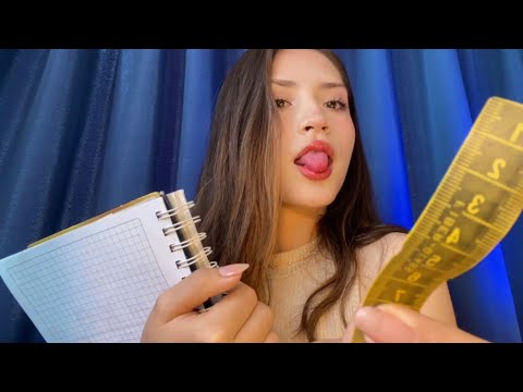 ♡ ASMR Te DIBUJO LA CARA (REALISTA) y te TOMO MEDIDAS 📏ROLEPLAY ASMR