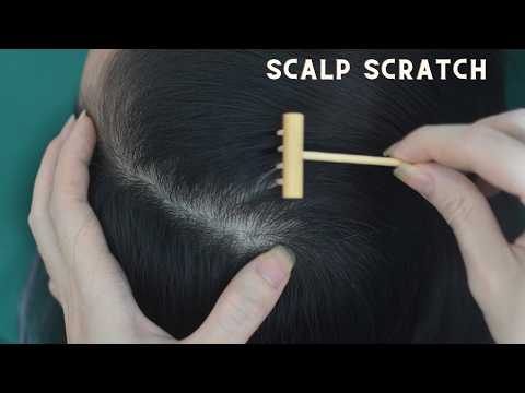 ASMR Real Person Head Scratching With Hair Sounds, Tingles For Reduce Stress, Anxiety