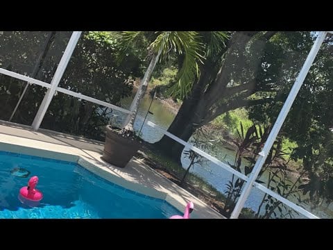 ASMR pool tapping w/ whispering (part 1/2)