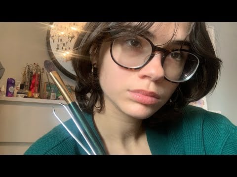 ASMR something is in your eye ! (camera touching)