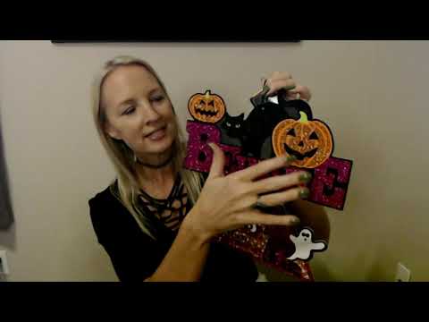 ASMR | Making A Halloween Wreath 2021 (Soft Spoken)