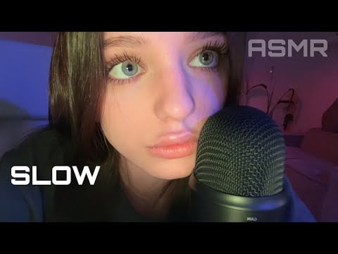ASMR ☆ Slow Mouth Sounds & Hand Sounds