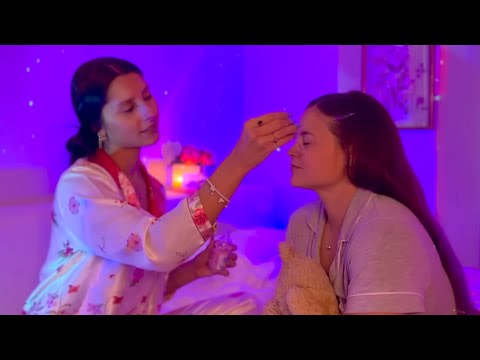 Real Person ASMR Sleepover 🌙✨ Hair Play, Back Scratches & Cozy Nostalgia