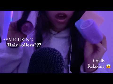 ASMR using hair rollers??? | Relaxing | ASMR