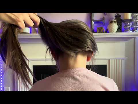 ASMR | Scalp, Nape & Hairline Attention, Brushing, Hair Stroking, Real Person #ASMR
