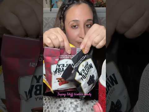 ASMR LICORICE #mukbang #shorts