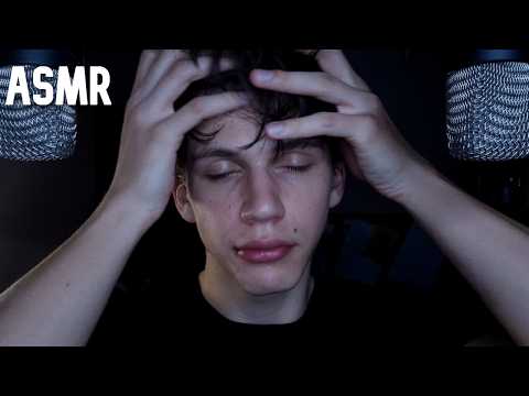 ASMR Play with my Hair (gum chewing, hair sounds)