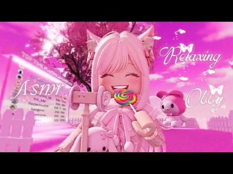 Roblox ASMR relaxing Lollipop whispers rambling slurps to aid in sleep