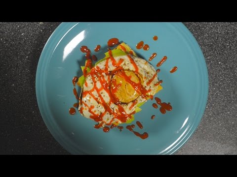 The Savory Waffle Sandwich w/ Avocado and Egg