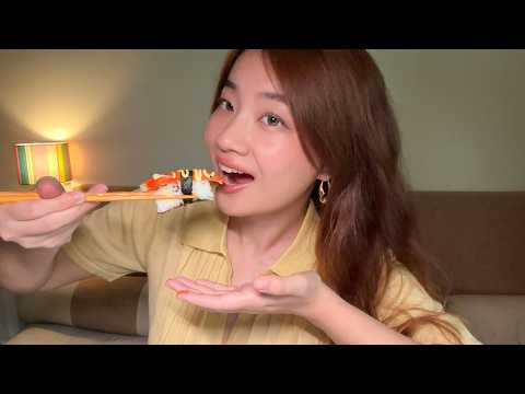 ASMR Eating Sushi With Me