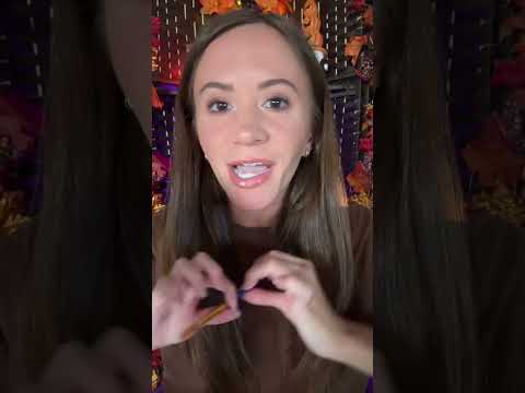 Painting Your Face Like A Pumpkin 🎃 #asmr