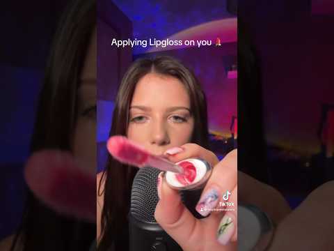 Applying lipgloss on you 💄 #asmr #relax #asmrtriggers #asmrvideos #relaxing #sleep #randomtriggers