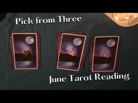 ASMR Tarot Reading June 2023 - Pick from Three (TW:MH see description)