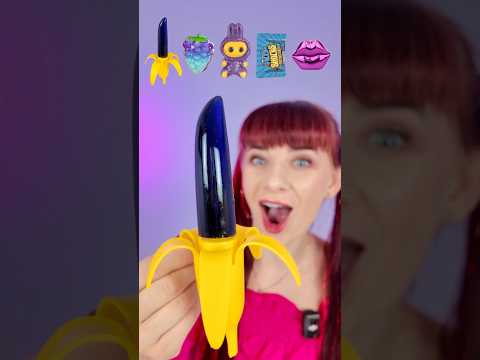 ASMR Black Jelly Banana, Gummy Grape, Lollipop  #mukbang