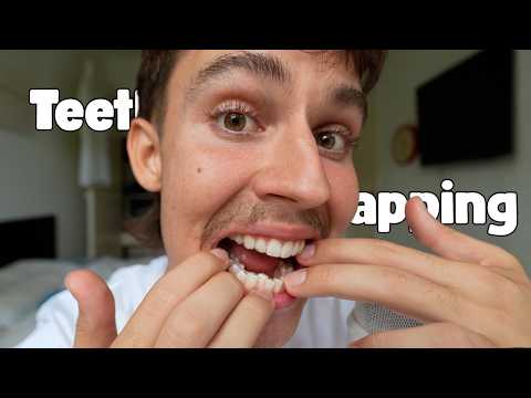 ASMR Tapping on My New Teeth 🦷✨ (Invisalign Sounds)