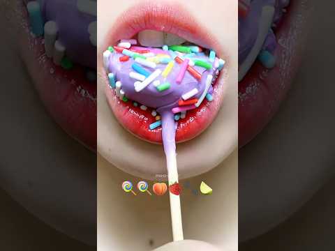 Asmr Eating Emoji Food 🍭🍋‍🟩🐾 #meoasmr #mukbang #satisfying #asmrsounds #asmr #emojichallenge