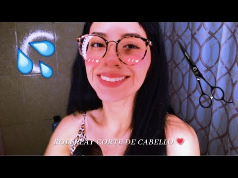 ROLEPLAY | Corte de cabello 💗✂️| Sonidos de agua y tijeras | Andrea ASMR 🦋