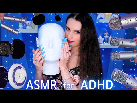 ASMR for ADHD 🩵Changing Triggers Every 30 Seconds😴 Scratching , Tapping , Massage & More| No Talking