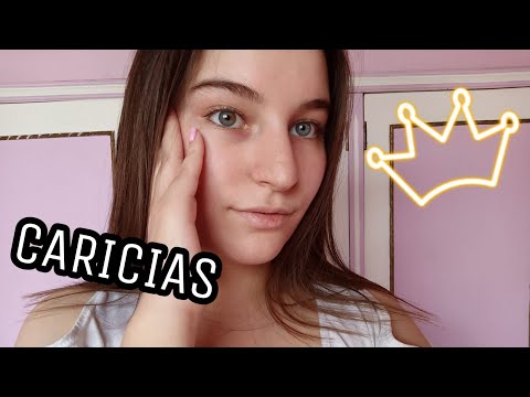 ASMR/ACARICIO TU CARITA PARA QUE DUERMAS