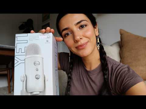 ASMR Super Cozy Whisper Ramble & Microphone Unboxing 😴
