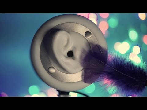 Binaural ASMR. Brush & Feather Ear Brushing - One Ear at a Time!