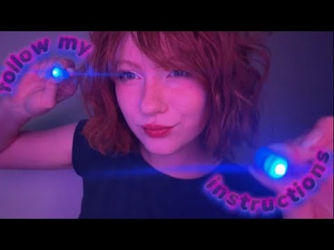 asmr 💤🧠 follow my instructions!! memory tests , follow the light , soft spoken