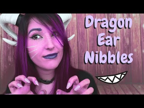 ASMR - DRAGON GIRL ~ Tsun Tsun Ear Nibbles & Mouth Sounds! ~