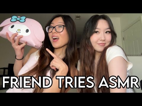My Friend Tries ASMR 🤨 lofi makeup asmr