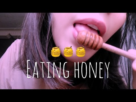 ASMR i hate honey, but....🍯(Eating honey, No talking, mouthsound )