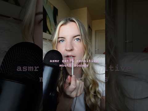high sensitivity mouth sounds for extraaas tingles #asmr #mouthsounds #lipgloss