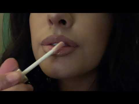 ASMR Lo-Fi Kisses + Lip gloss application