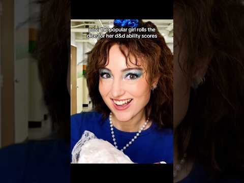 pov: popular girl rolls the dice for her dungeons and dragons ability scores #asmr #strangerthings