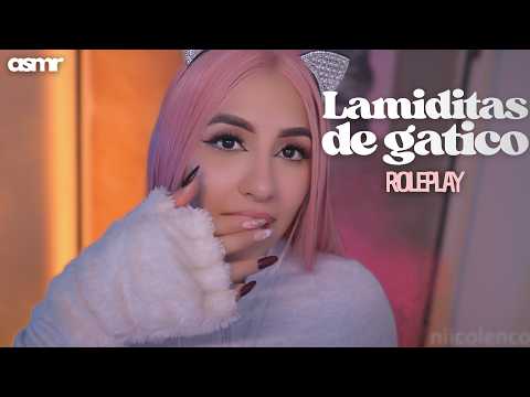 ASMR: Tu Gatita te llena de lamiditas y ronroneos relajantes 🐱🩷Kitty Licks (Roleplay)