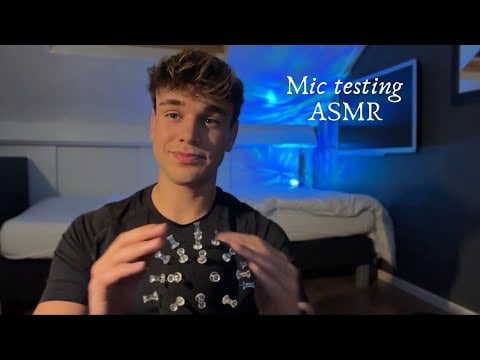 ASMR blue yeti mic testing (fluffy brushing, different accessories)