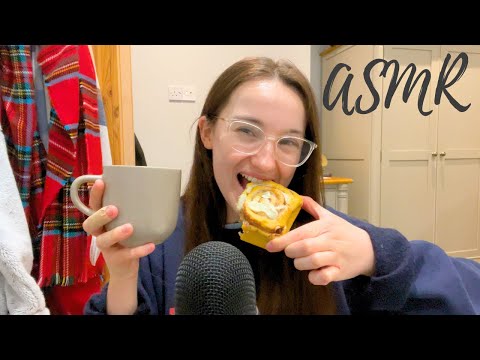 ASMR Whispered Life Ramble | Tea and Cake Mukbang ☕️