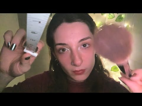 ASMR Something in your Eyes 👀 Brushing, Measuring, Light, Typing ⌨️ Unintelligible Whispering - LoFi