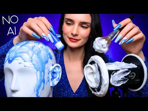ASMR ULTIMATE Ear Triggers for DEEP Sleep 😴 Mic Scratching , Tapping , Massage 💙 No Talking 4K