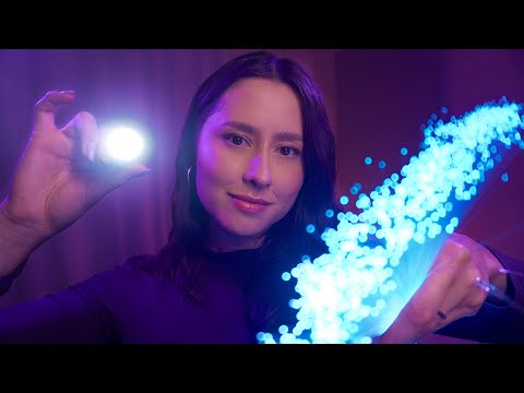 ASMR Intense Light Triggers for sleep ✨🌧️ with camera brushing, hand movements, mouth sounds, +