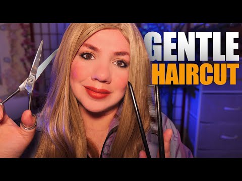 ASMR ✂️ Gentle HAIRCUT ✂️ Crinkly Shirt & Magazine Flipping Roleplay