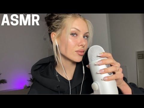 ASMR - mic scratching *with mouth sounds*