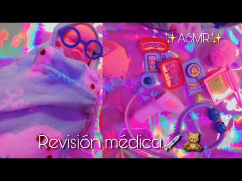 Revisión medica a un muñeco | Sonidos relajantes con juguetes🧸 | Andrea ASMR🦋