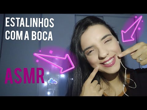 ASMR - ESTALINHOS COM A BOCA NO TASCAM