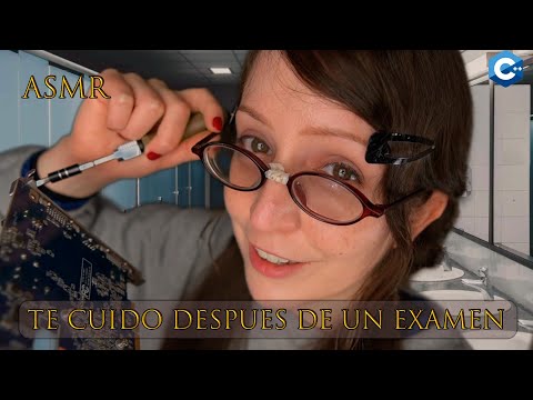 ⭐ASMR Tu Amiga NERD te Cuida [Sub] Atención Personal Después de un EXAMEN