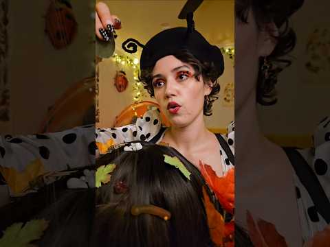 Bug searching & scalp pampering 🐞 #asmr #ladybug #asmrhairplay