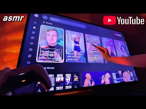 ASMR | What’s On My YouTube? (tv tracing + whisper ramble)