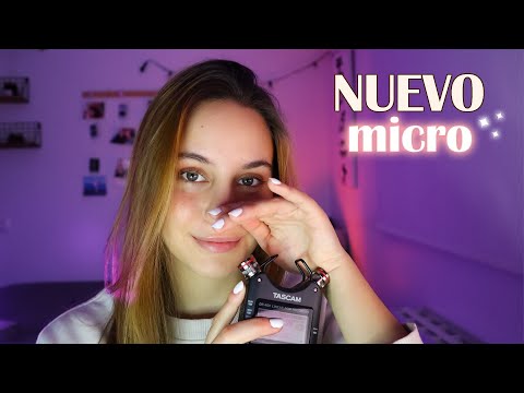 ASMR con la TASCAM!! 😍 (susurros, brochas, tapping) - asmr español