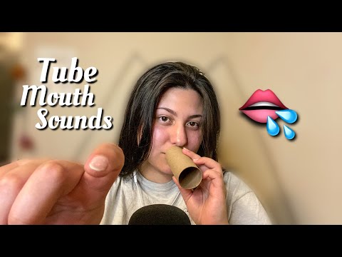 ASMR~ Fast & Wet Tube Mouth Sounds 👄💦