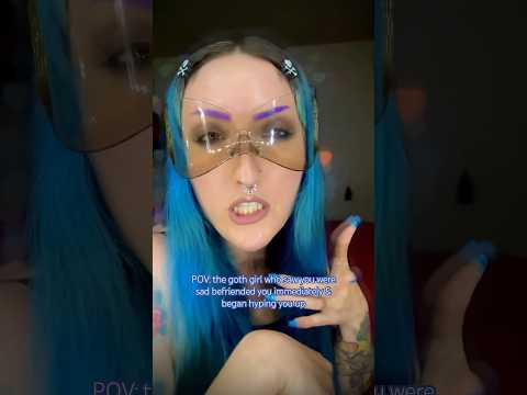 🦇🥀Goth Girl To The Rescue🥀🦇Pt10 #asmr #gothbeauty #gothgirl #asmrtriggers #asmrtingles #tingles